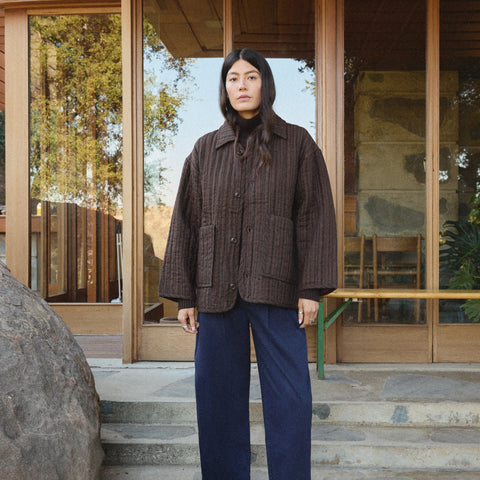 Quilted Linen Outerwear