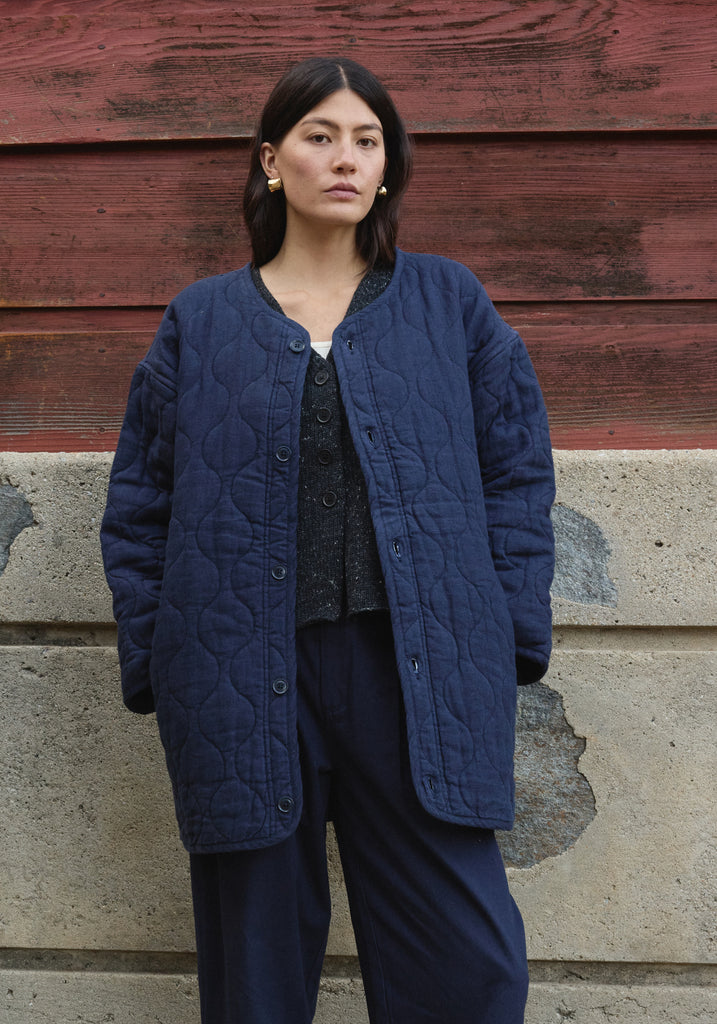 Built Rite Clothes Quilted Coat Navy – First Rite Clothing