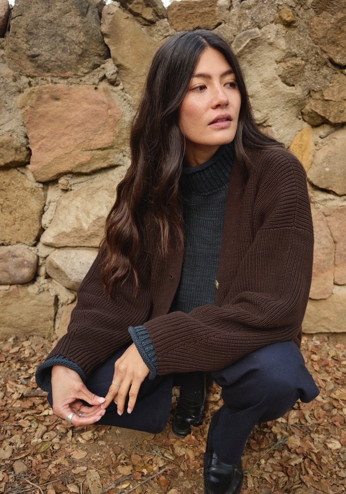 Maia Cardigan Walnut – First Rite Clothing